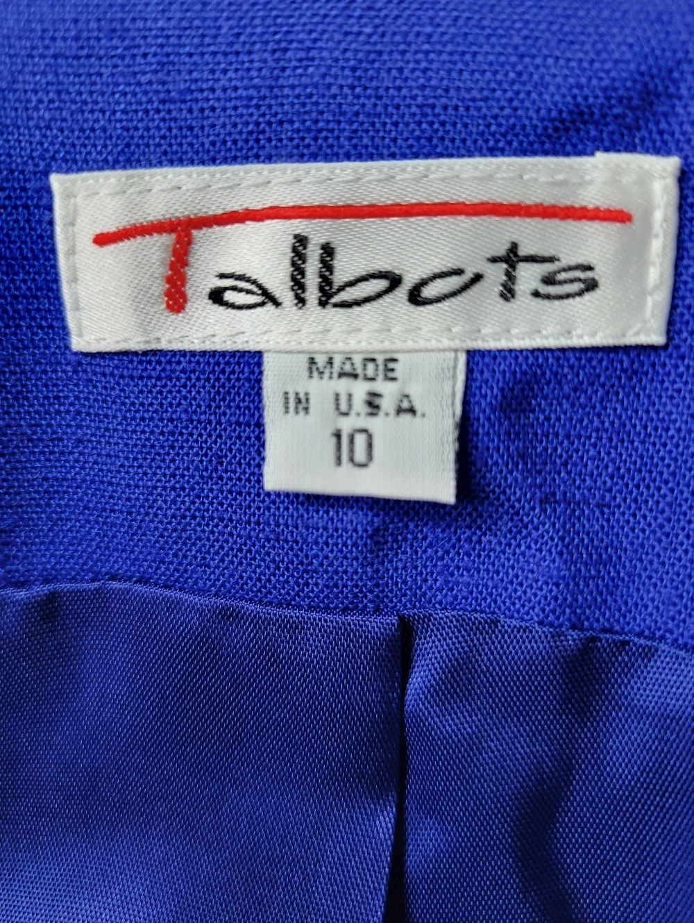 Talbots blazer size